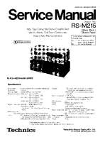 Technics - RSM-215 - Service manual